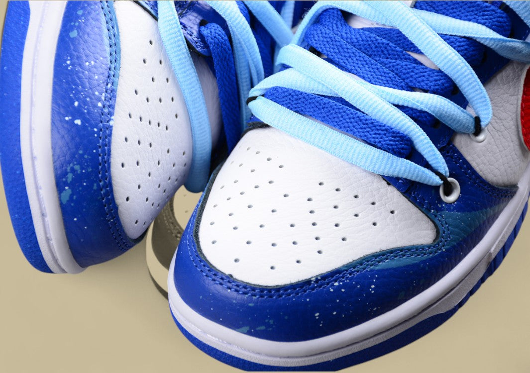 Nk Dunk Low Retro Sunrise Wave Spray Ink Deconstruction SB Strap Low Top Casual Shoes