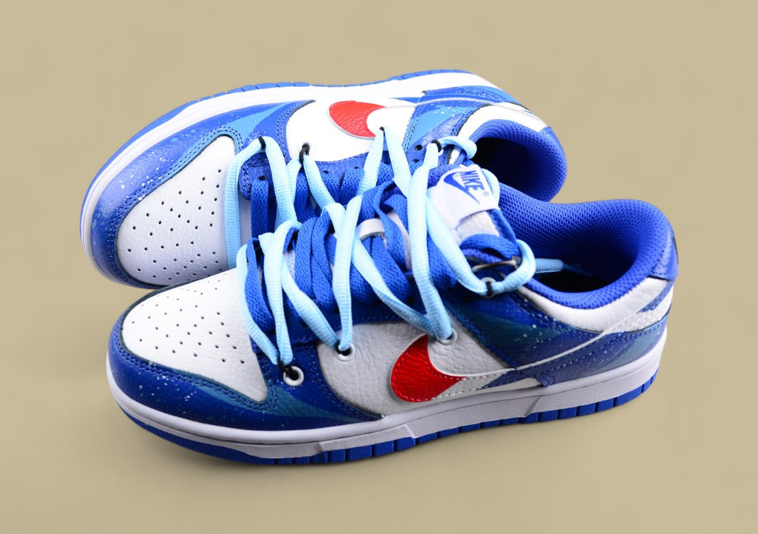 Nk Dunk Low Retro Sunrise Wave Spray Ink Deconstruction SB Strap Low Top Casual Shoes