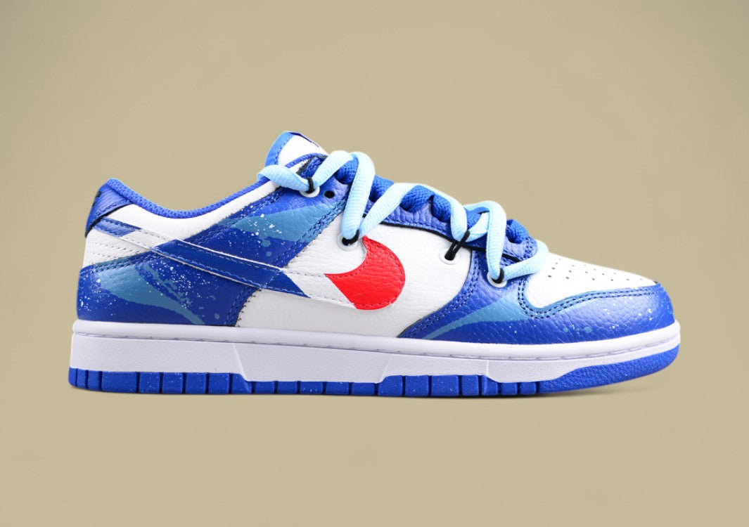 Nk Dunk Low Retro Sunrise Wave Spray Ink Deconstruction SB Strap Low Top Casual Shoes