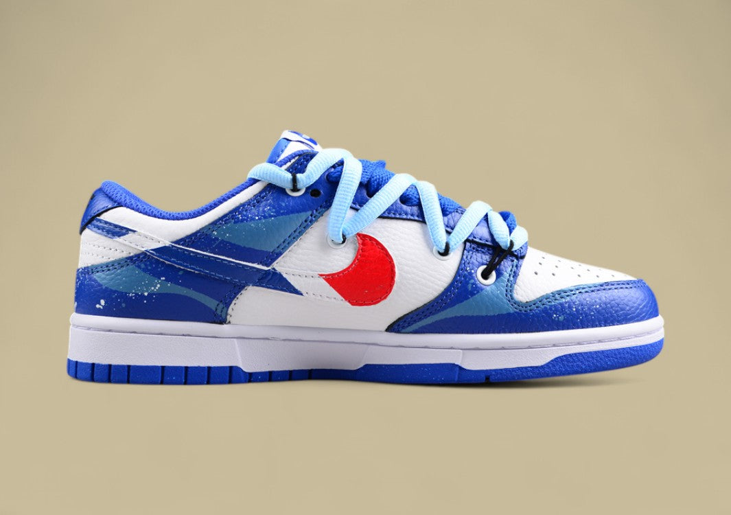 Nk Dunk Low Retro Sunrise Wave Spray Ink Deconstruction SB Strap Low Top Casual Shoes
