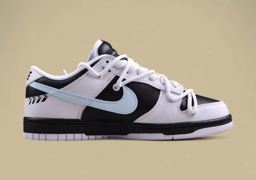 Nk Dunk Low "Reverse Panda" Speed Racing Black and White Panda Graffiti Contrast SB Strap Low Top Casual Shoes