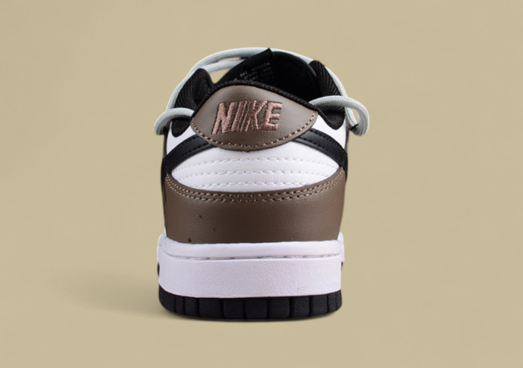 Nk Dunk Low Sb Color Face Earth Color Custom Deconstructed Lace-up Casual Sneakers