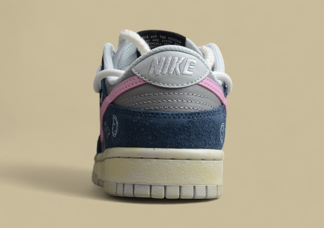 Nk Dunk Low Sb Strap Joint Black Pink Hook