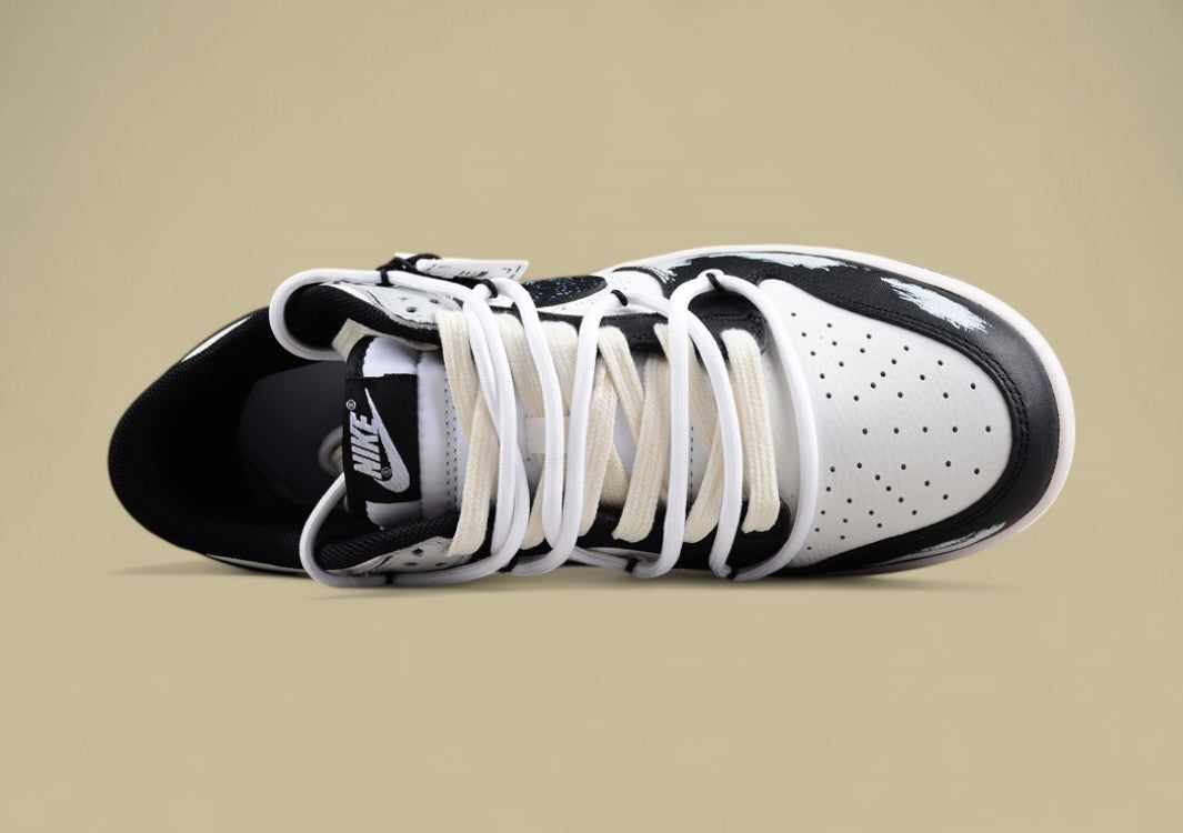 Nk Dunk Low Skywalker Black and White Gray Summer Simple Sb Strap Low-top Casual Sneakers