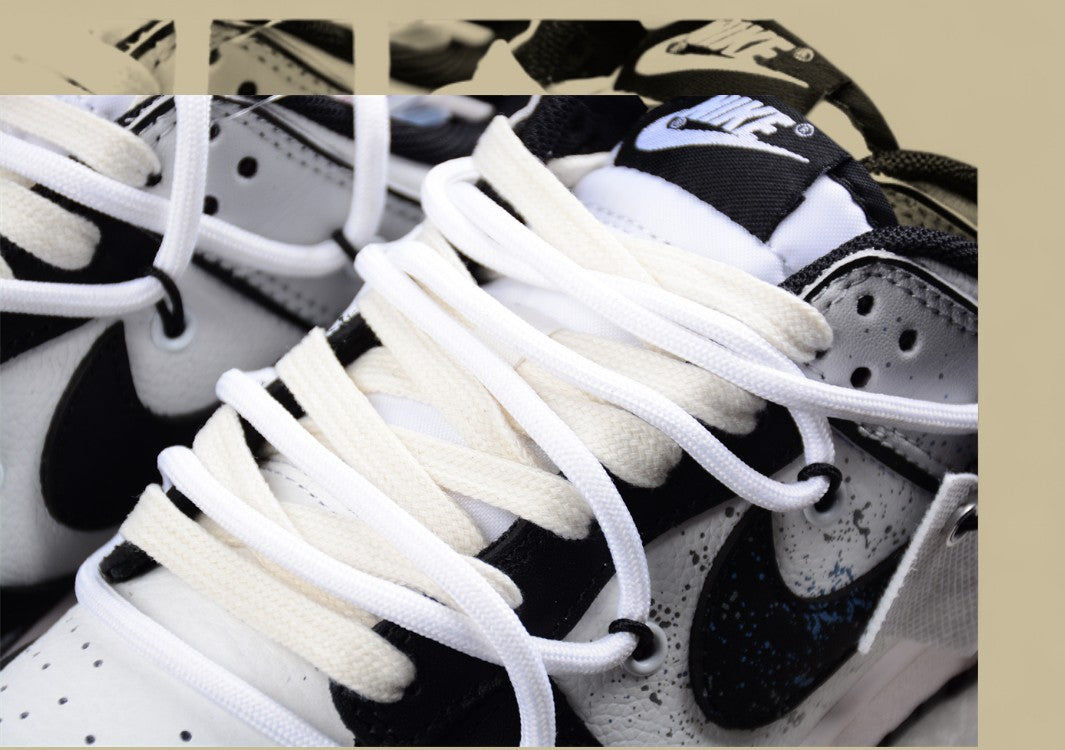 Nk Dunk Low Skywalker Black and White Gray Summer Simple Sb Strap Low-top Casual Sneakers