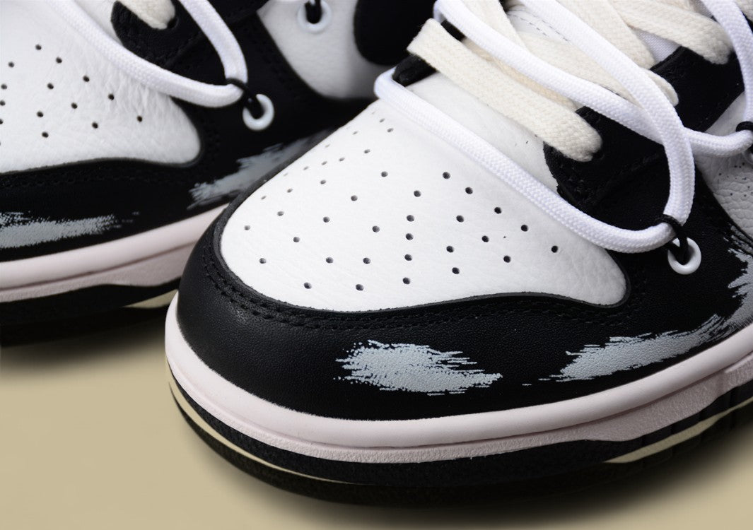 Nk Dunk Low Skywalker Black and White Gray Summer Simple Sb Strap Low-top Casual Sneakers