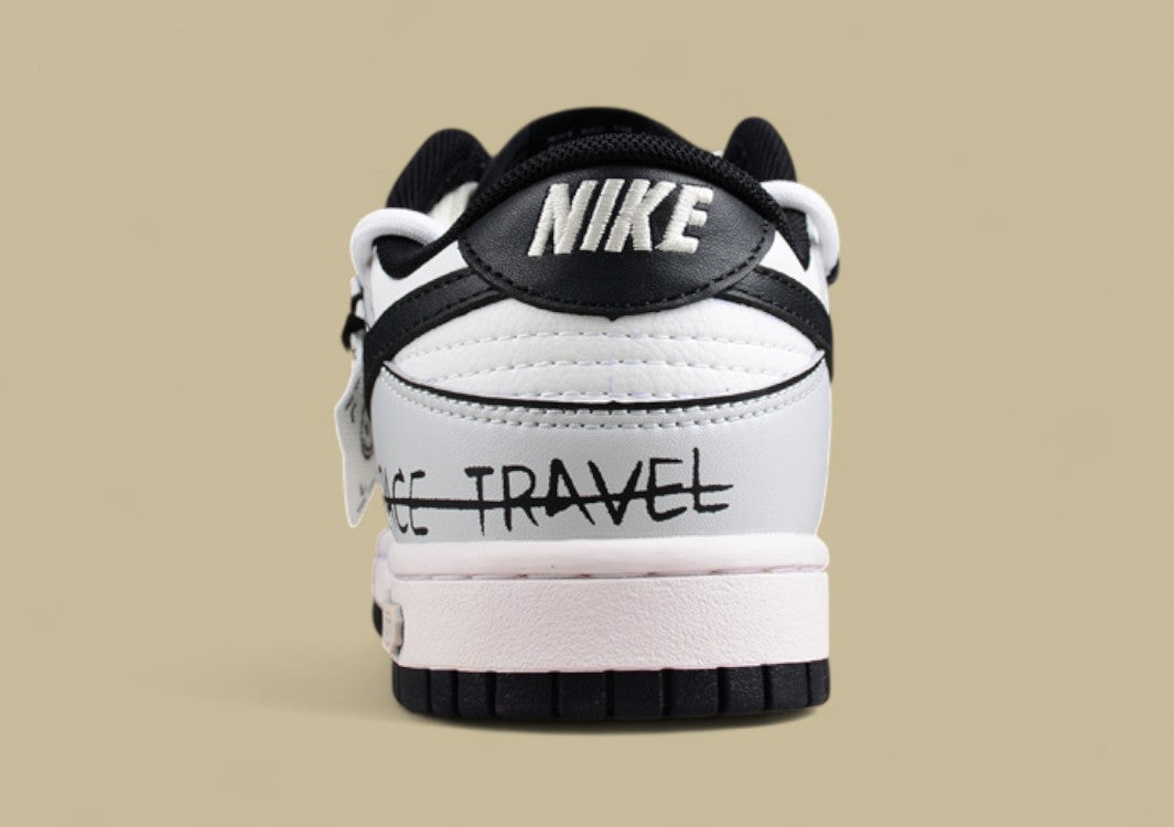 Nk Dunk Low Skywalker Black and White Gray Summer Simple Sb Strap Low-top Casual Sneakers