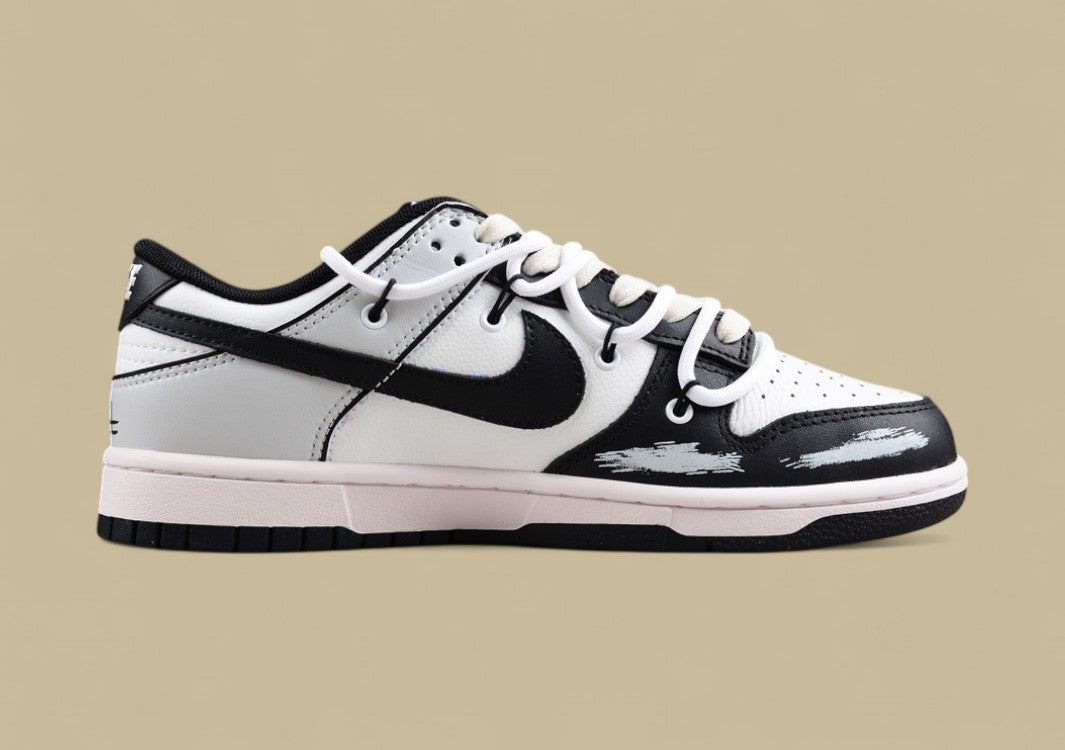 Nk Dunk Low Skywalker Black and White Gray Summer Simple Sb Strap Low-top Casual Sneakers