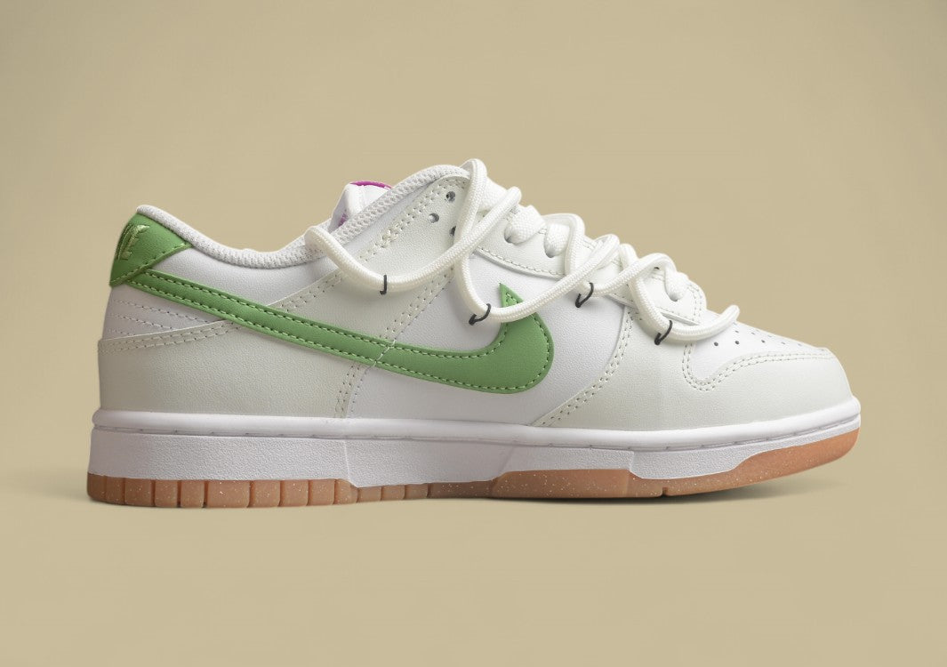 Nk Dunk Low Spring and Summer Series Green Tea White Green SB Low Top Casual Shoes