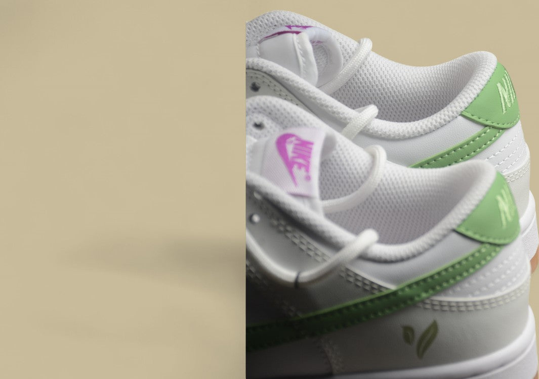 Nk Dunk Low Spring and Summer Series Green Tea White Green SB Low Top Casual Shoes