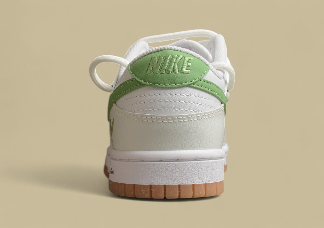 Nk Dunk Low Spring and Summer Series Green Tea White Green SB Low Top Casual Shoes