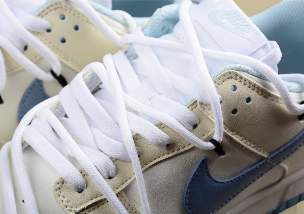 Nk Dunk Low Summer Feeling Sea Salt Milk Ice Custom Deconstruction Strap Casual Sneakers