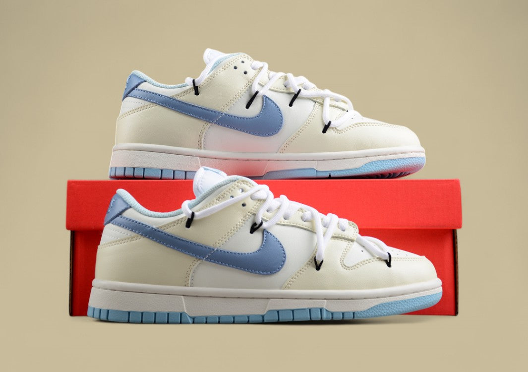 Nk Dunk Low Summer Feeling Sea Salt Milk Ice Custom Deconstruction Strap Casual Sneakers