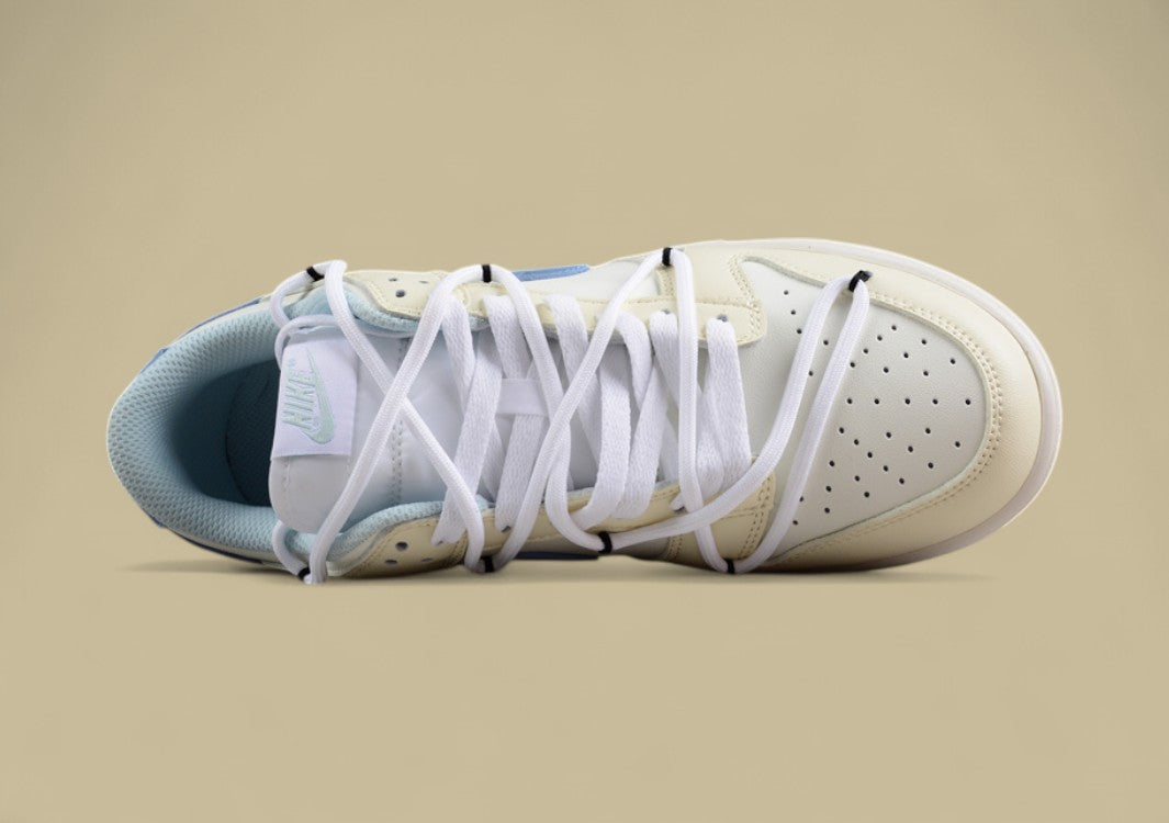 Nk Dunk Low Summer Feeling Sea Salt Milk Ice Custom Deconstruction Strap Casual Sneakers