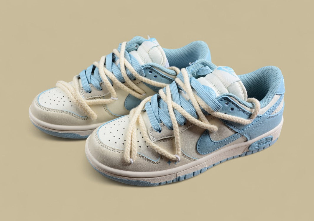 Nk Dunk Low Summer Star Sea Salt Milk Ice Custom Edition Deconstruction Strap Casual Shoes