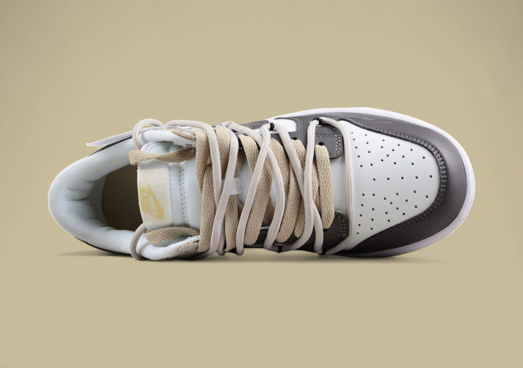 Nk Dunk Low "Team Gold" Official Customization-Cracked SB Strap Low Top Casual Shoes