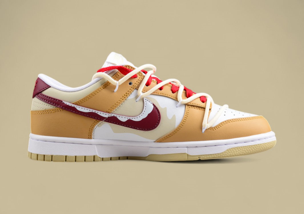 Nk Dunk Low Three Times Lab Gingerbread Man Cookie Flavor Almond Color SB Lace-up Low-top Casual Sneakers