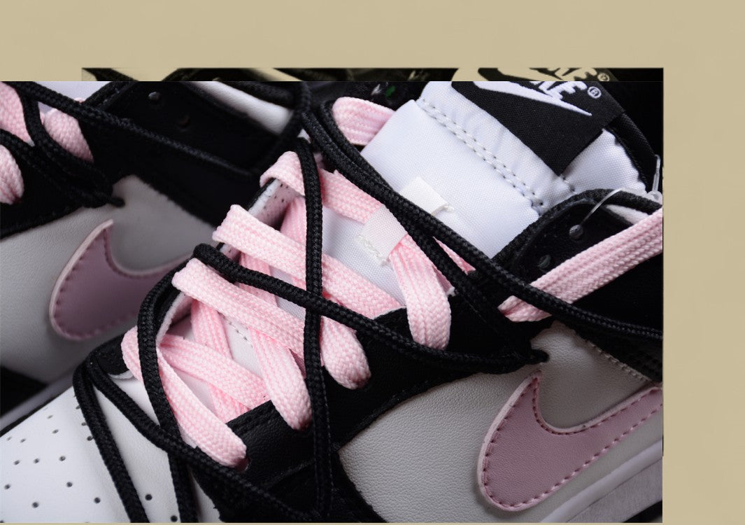Nk Dunk Low Tokyo Raspberry Black Powder Custom Edition Deconstructed Strap Casual Sneakers