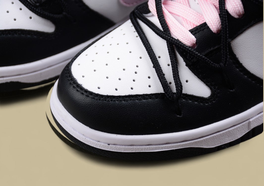Nk Dunk Low Tokyo Raspberry Black Powder Custom Edition Deconstructed Strap Casual Sneakers