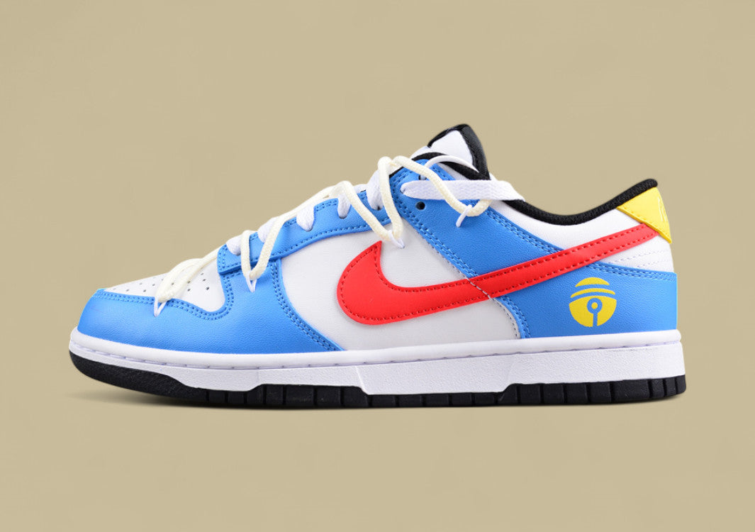 Nk Dunk Low "Vlad" Doraemon Blue, White and Red Sb Strap Low-top Casual Sneakers