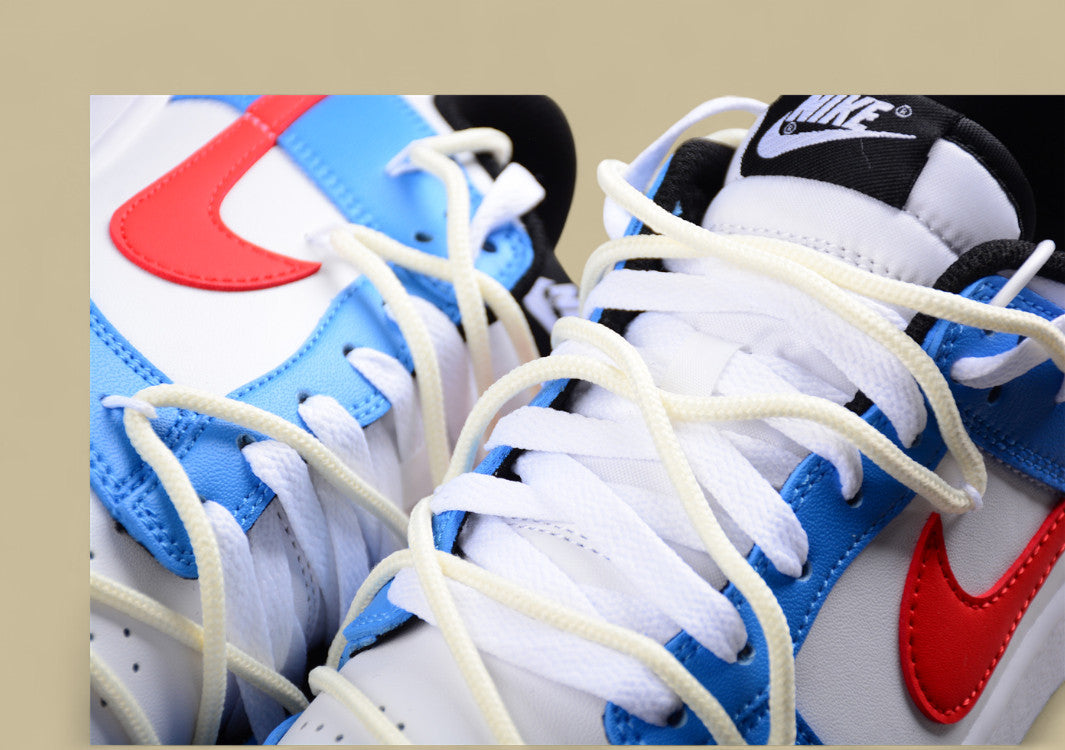 Nk Dunk Low "Vlad" Doraemon Blue, White and Red Sb Strap Low-top Casual Sneakers