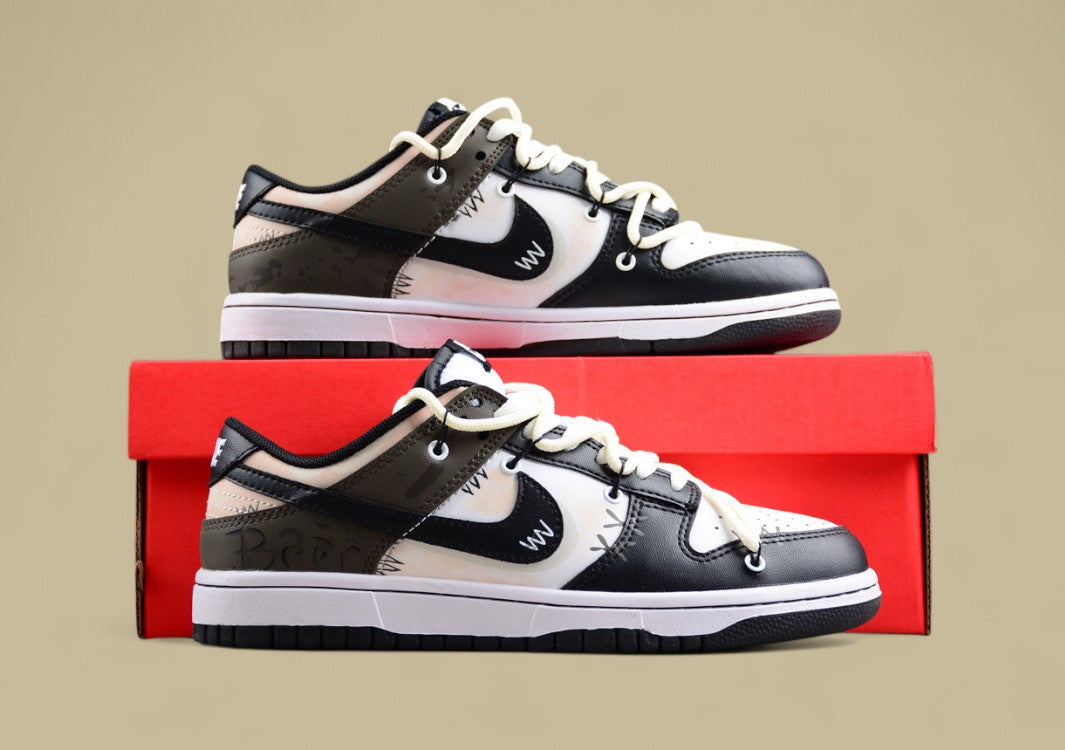 Nk Dunk Lowal Doll Bear Doll Simple Sb Strap Low-top Casual Shoes
