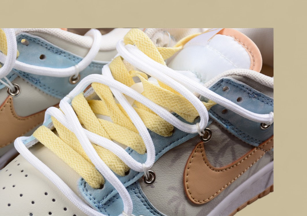 Nk Dunk Sb Low Retro Sb Custom Deconstructed Lace-up Casual Sneakers