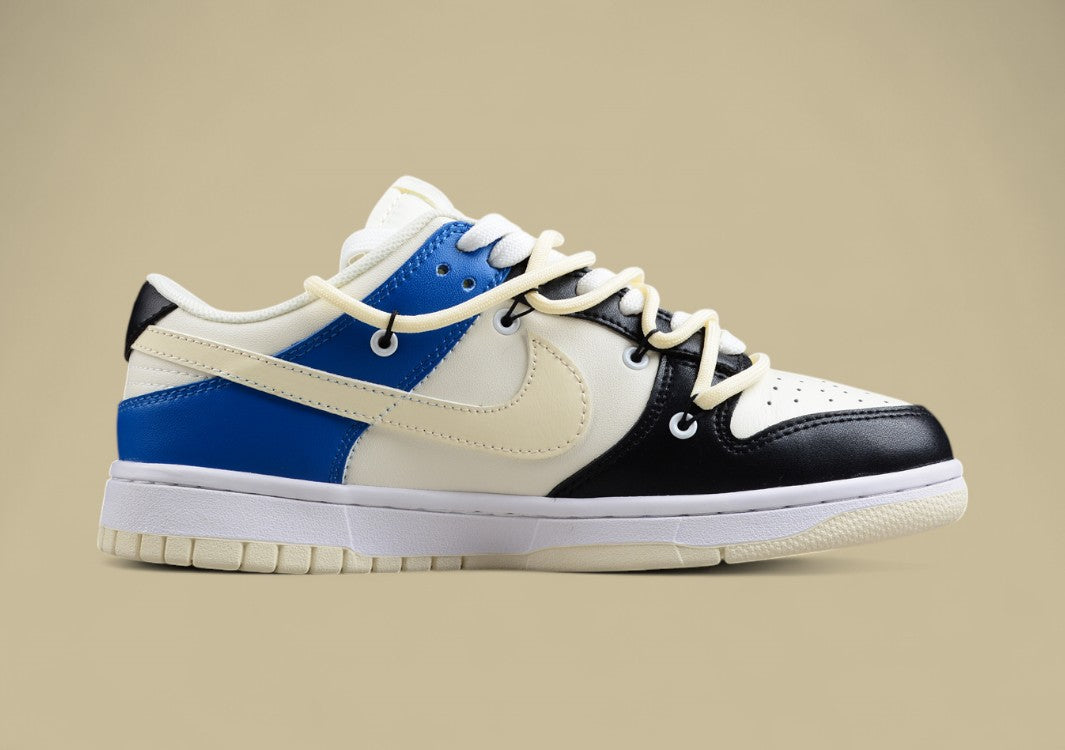 Nk Dunk Value-for-money Version of Low Retro Strap Joint White Sapphire Blue