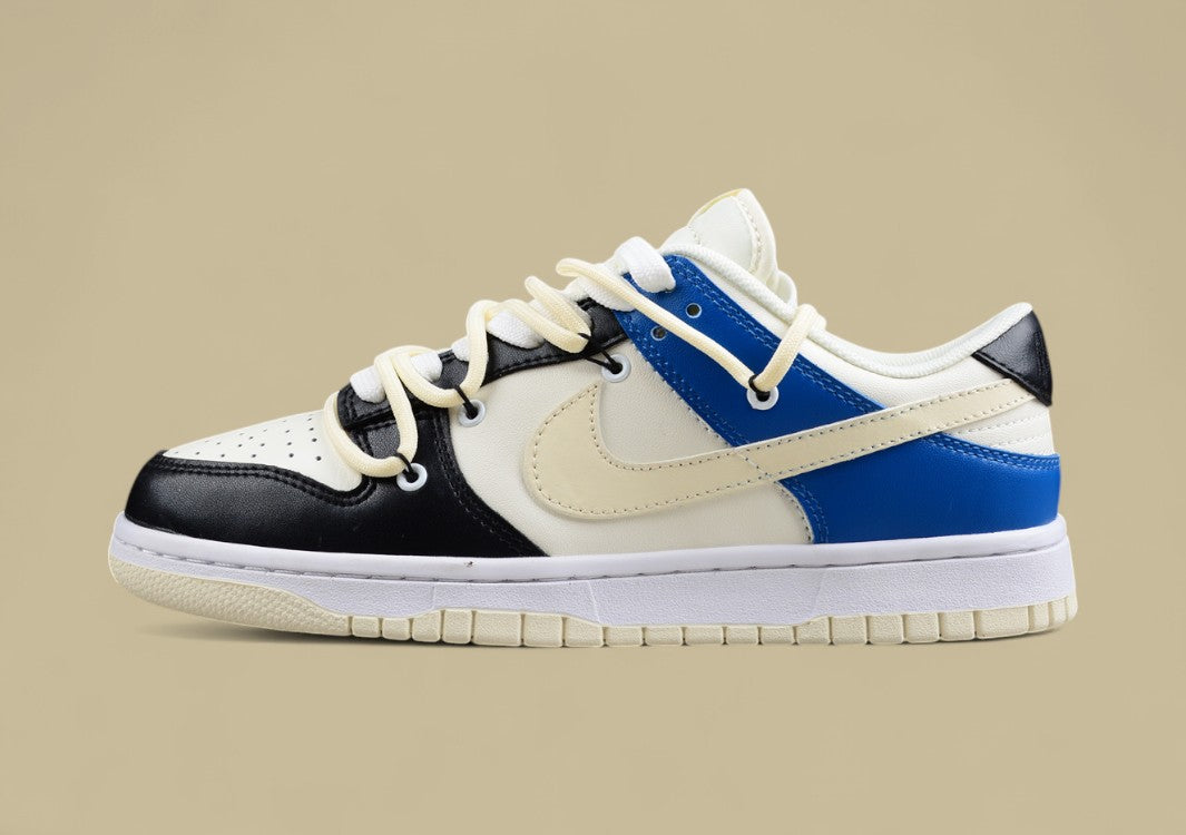 Nk Dunk Value-for-money Version of Low Retro Strap Joint White Sapphire Blue