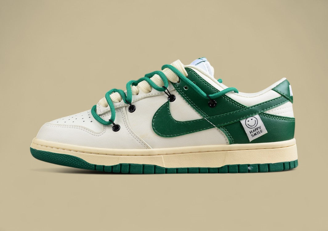 Nk Dunk Value-for-money Version of Low Retro Strap Joint White and Green