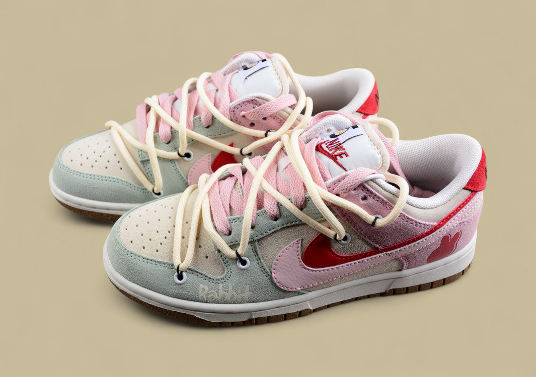 Nk SB Dunk Low "85" Rabbit Year Lace-up Double Hook SB Low-top Sports Casual Shoes