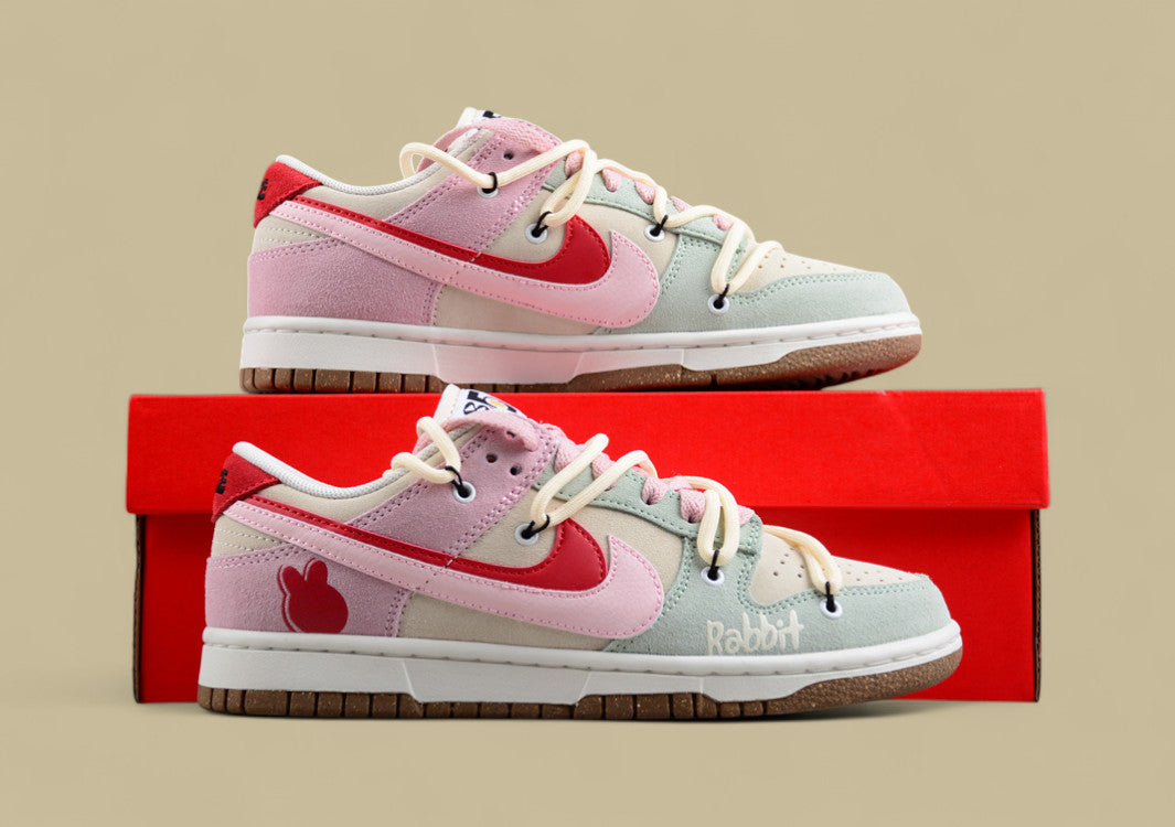Nk SB Dunk Low "85" Rabbit Year Lace-up Double Hook SB Low-top Sports Casual Shoes