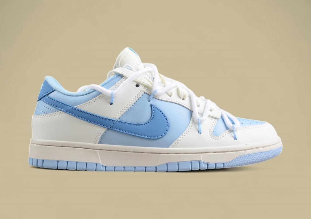 Nk SB Dunk Low Blue Meteorite Light Blue Custom Edition Deconstruction Strap Casual Shoes