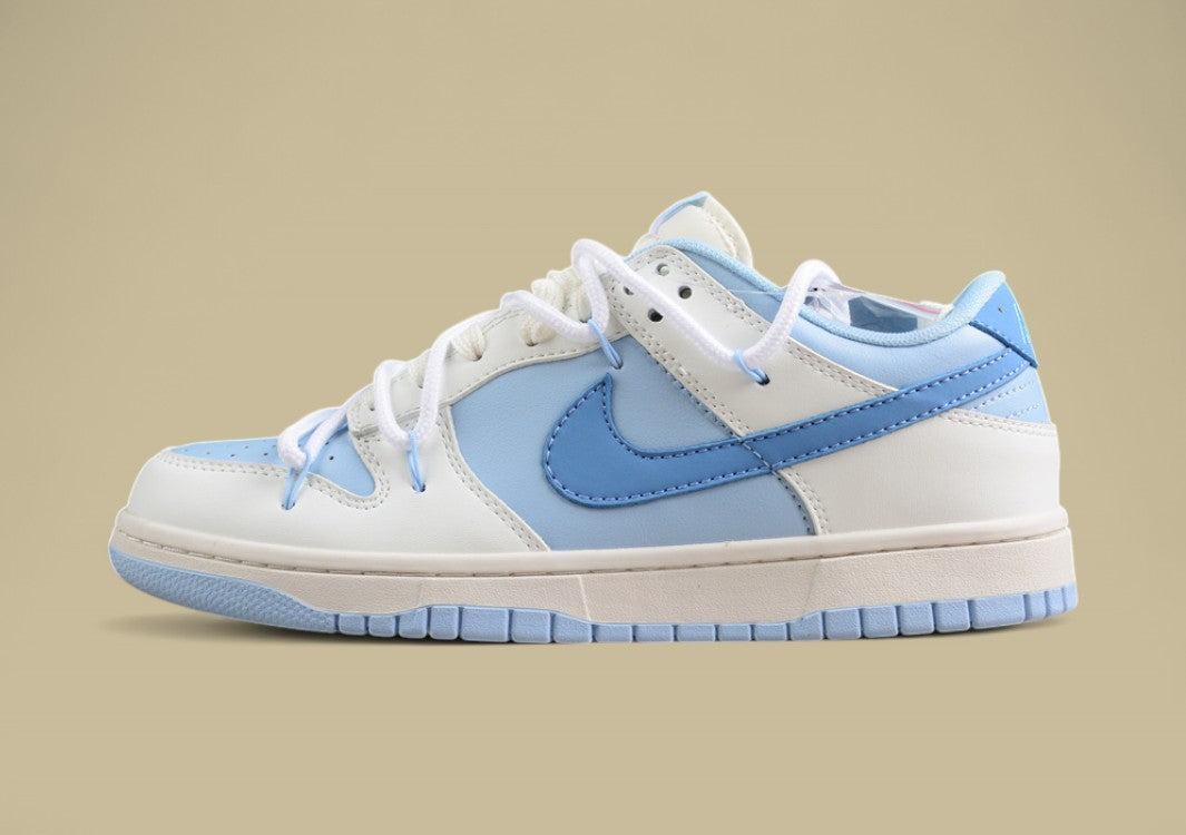 Nk SB Dunk Low Blue Meteorite Light Blue Custom Edition Deconstruction Strap Casual Shoes