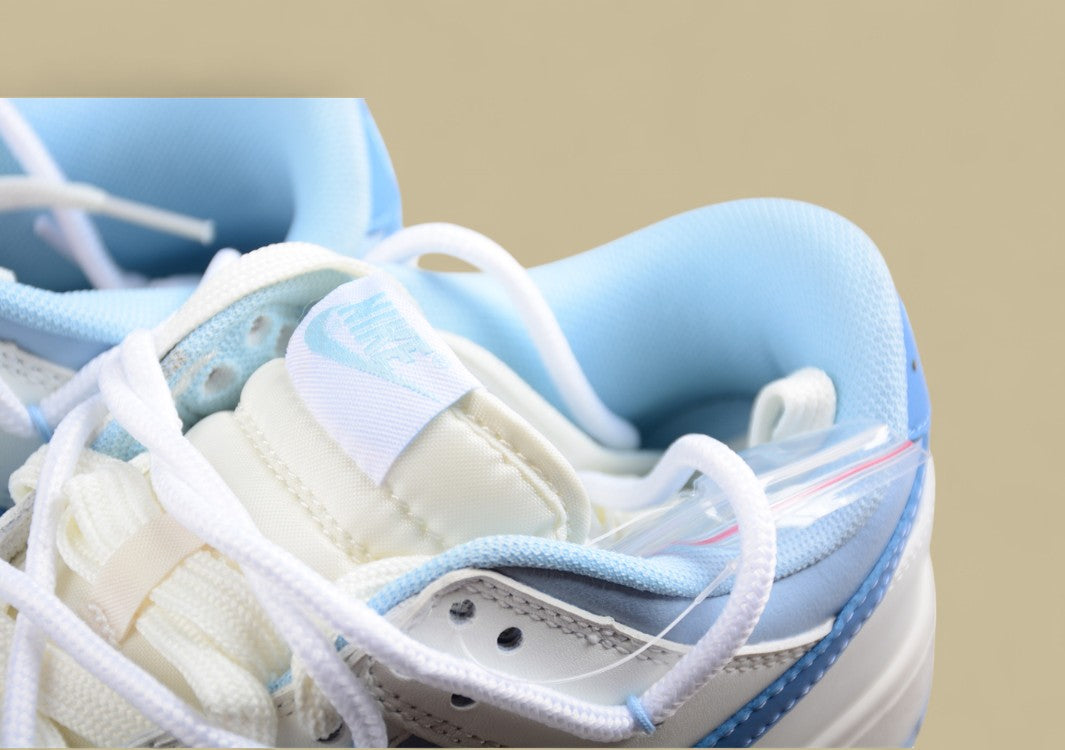 Nk SB Dunk Low Blue Meteorite Light Blue Custom Edition Deconstruction Strap Casual Shoes