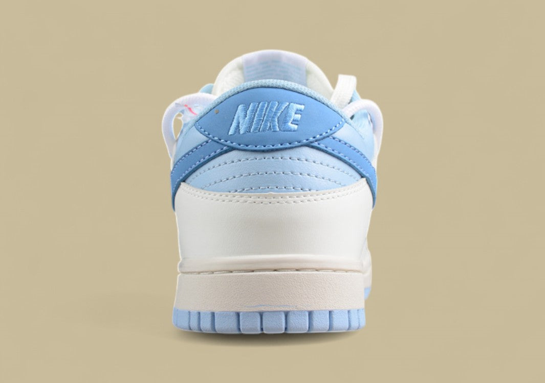 Nk SB Dunk Low Blue Meteorite Light Blue Custom Edition Deconstruction Strap Casual Shoes