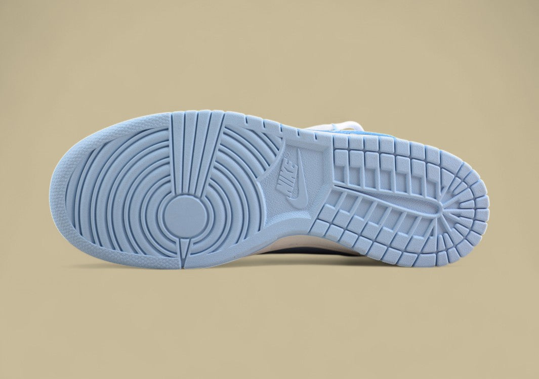 Nk SB Dunk Low Blue Meteorite Light Blue Custom Edition Deconstruction Strap Casual Shoes