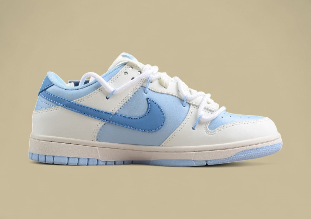 Nk SB Dunk Low Blue Meteorite Light Blue Custom Edition Deconstruction Strap Casual Shoes