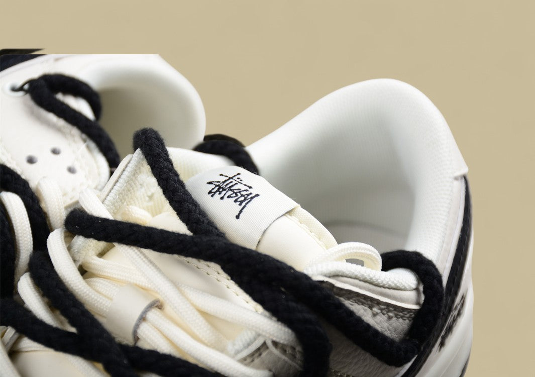Nk SB Dunk Low Stussy Joint-Off-White Black Anniversary High-end Custom Low-top Casual Shoes