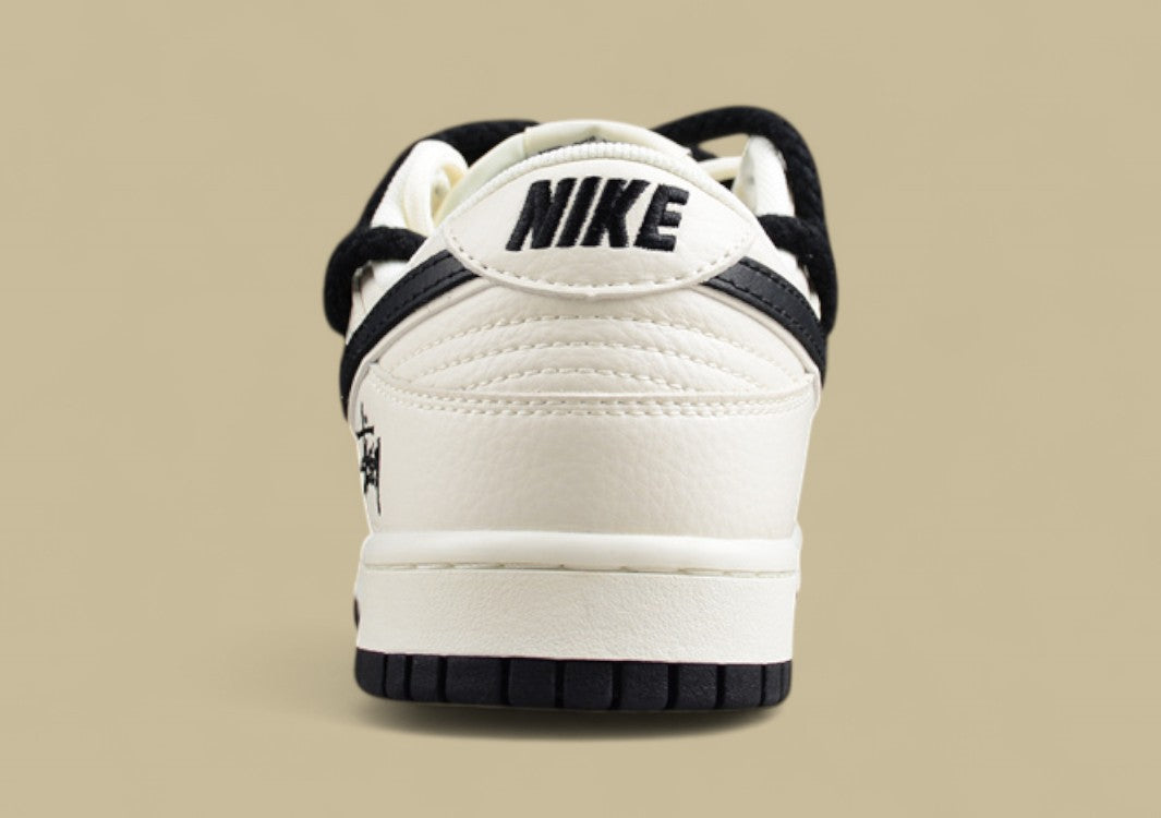 Nk SB Dunk Low Stussy Joint-Off-White Black Anniversary High-end Custom Low-top Casual Shoes