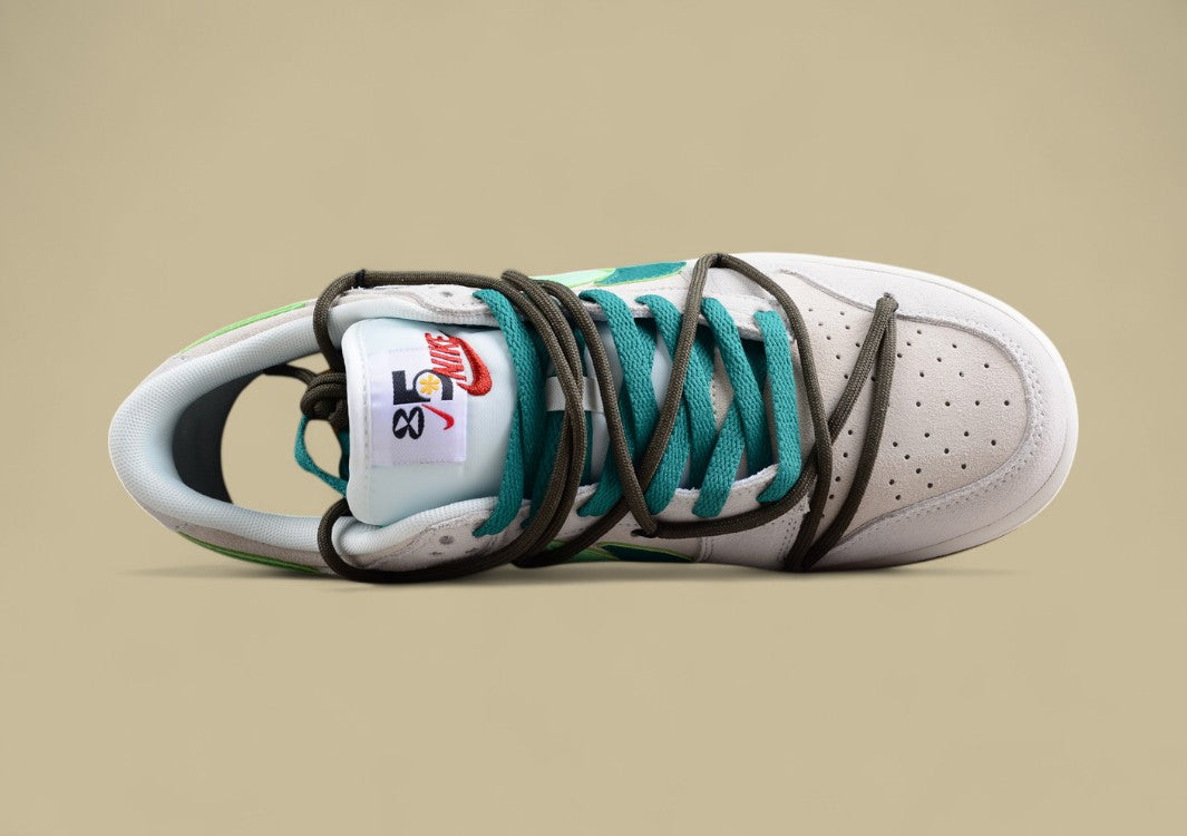 Nk Sb Dunk Low "85" Light Green Double Hook Strap Deconstruction Sb Low-top Sports Casual Sneakers