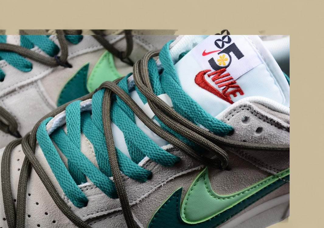 Nk Sb Dunk Low "85" Light Green Double Hook Strap Deconstruction Sb Low-top Sports Casual Sneakers