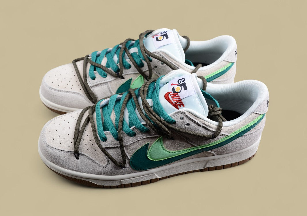 Nk Sb Dunk Low "85" Light Green Double Hook Strap Deconstruction Sb Low-top Sports Casual Sneakers