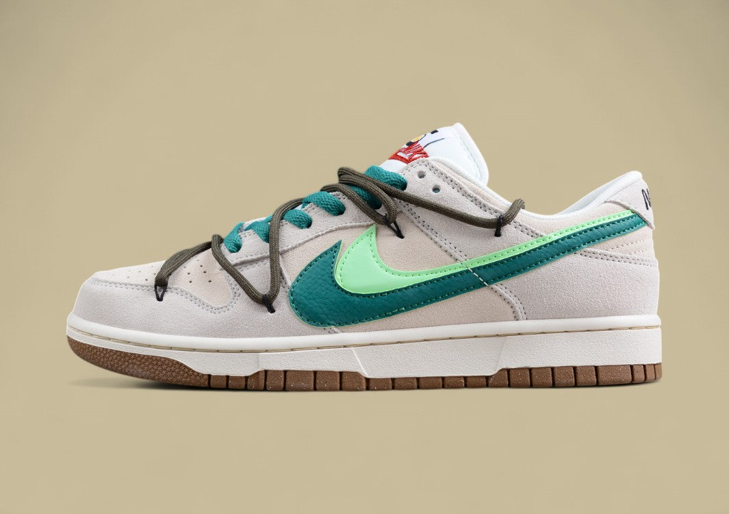 Nk Sb Dunk Low "85" Light Green Double Hook Strap Deconstruction Sb Low-top Sports Casual Sneakers