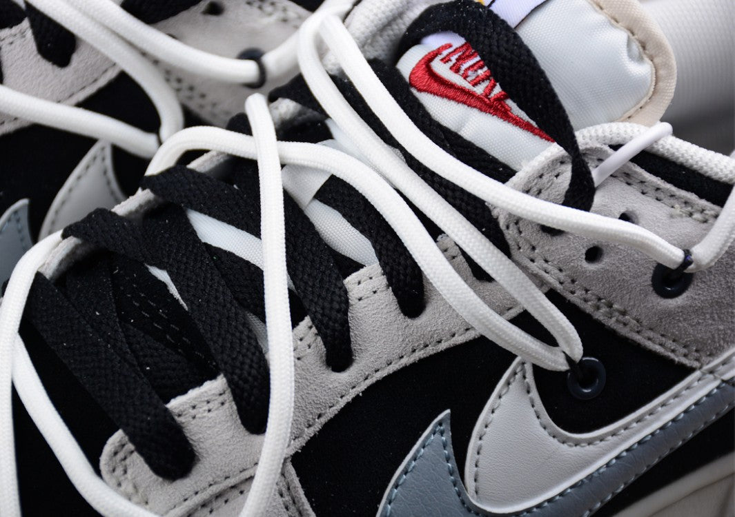 Nk Sb Dunk Low "85" White and Gray Double Hook Strap Sb Low-top Sports Casual Sneakers