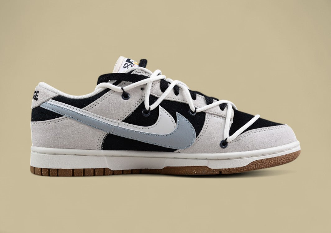 Nk Sb Dunk Low "85" White and Gray Double Hook Strap Sb Low-top Sports Casual Sneakers