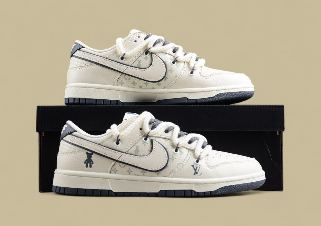 Nk Sb Dunk Low Lv Joint-grizzli Violent Bear Anniversary High-end Custom Low-top Casual Sneakers