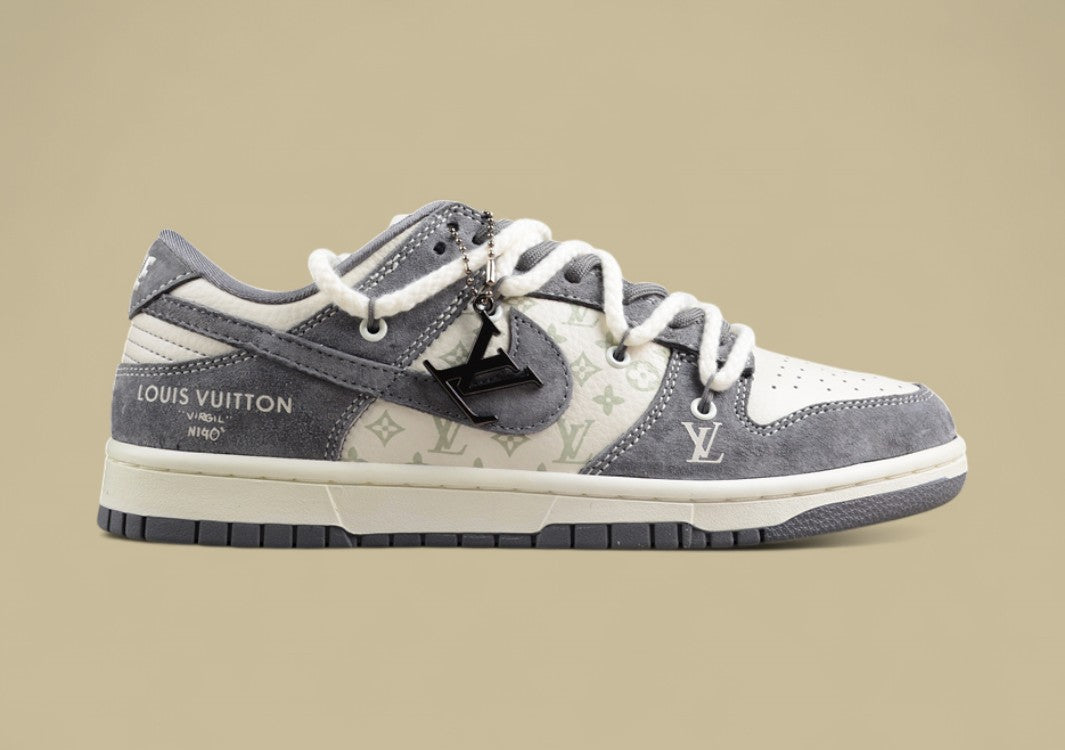 Nk Sb Dunk Low Lv Joint-luminous Dark Gray Anniversary High-end Customized Low-top Casual Sneakers