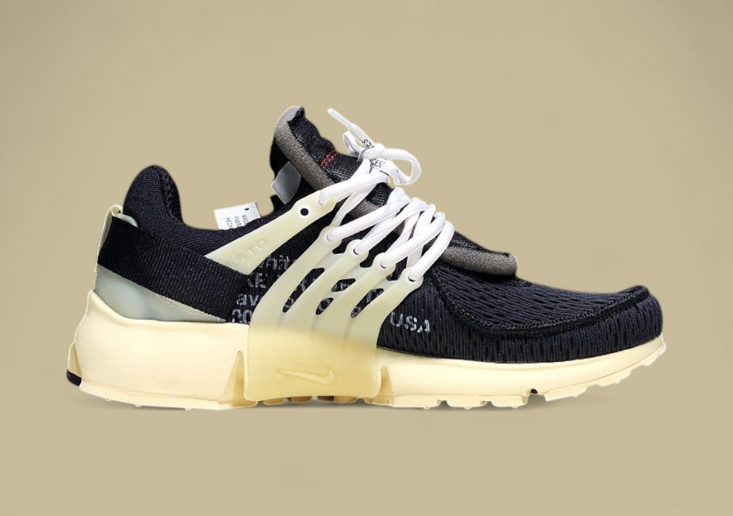 OWF Air Presto x Off-White Black Black Muslin Replica