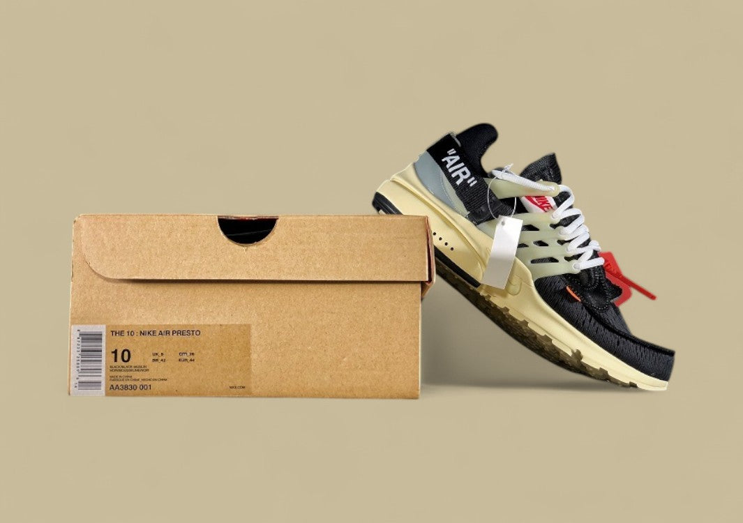 OWF Air Presto x Off-White Black Black Muslin